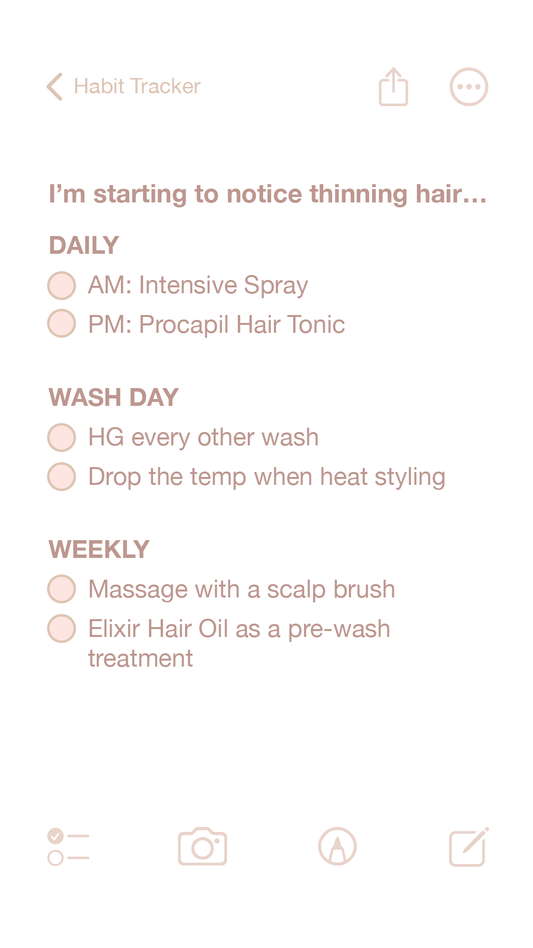 Healthy Hair Habits Tracker: Tiny Habits, Big Rewards