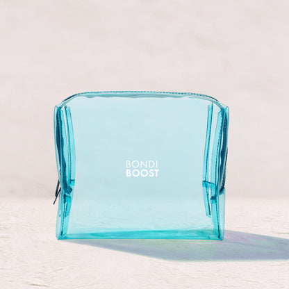 CLEAR TRAVEL BAG - BLUE