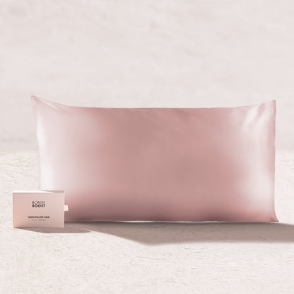 BLUSH SATIN PILLOWCASE- KING