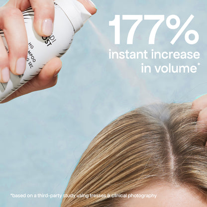 177% more volume with our dry shampoo