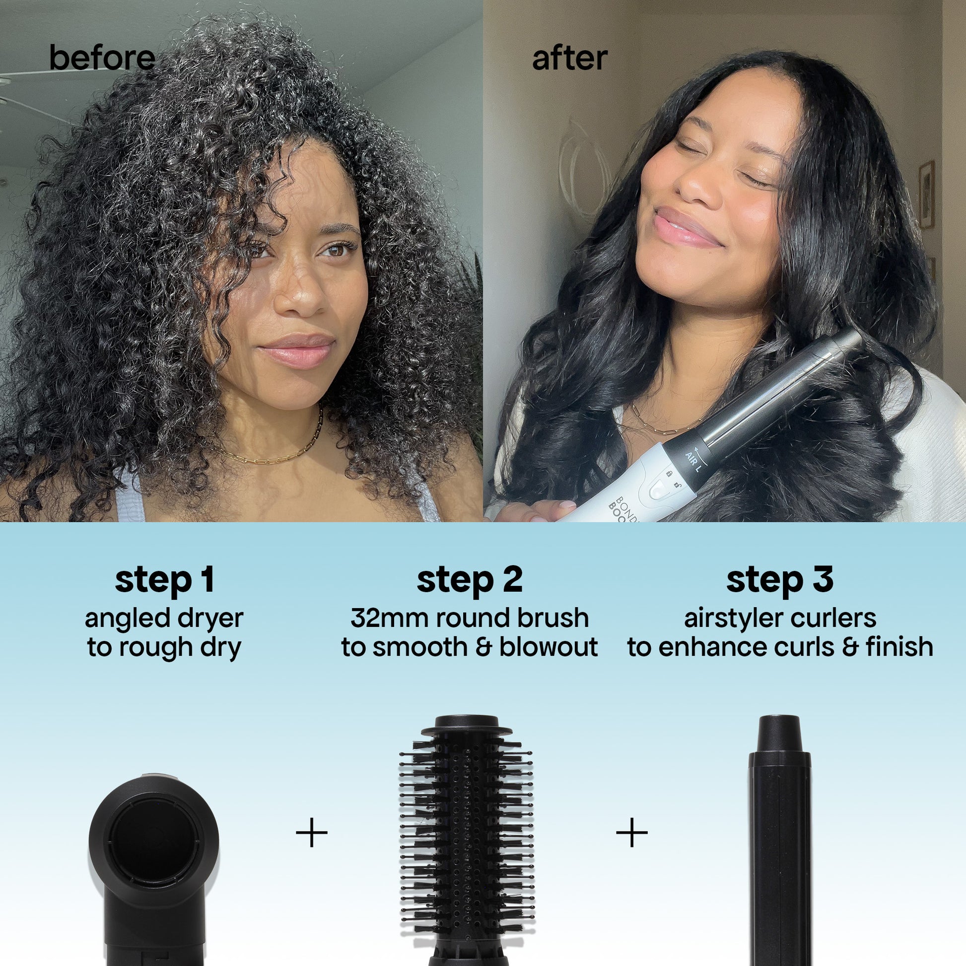Hot Tools How To Blow Dry Curls With A Round Brush Curly Hair How