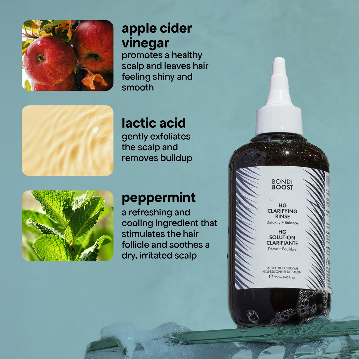 ingredients for clarifying rinse 