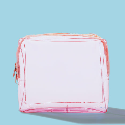 CLEAR TRAVEL BAG - PINK