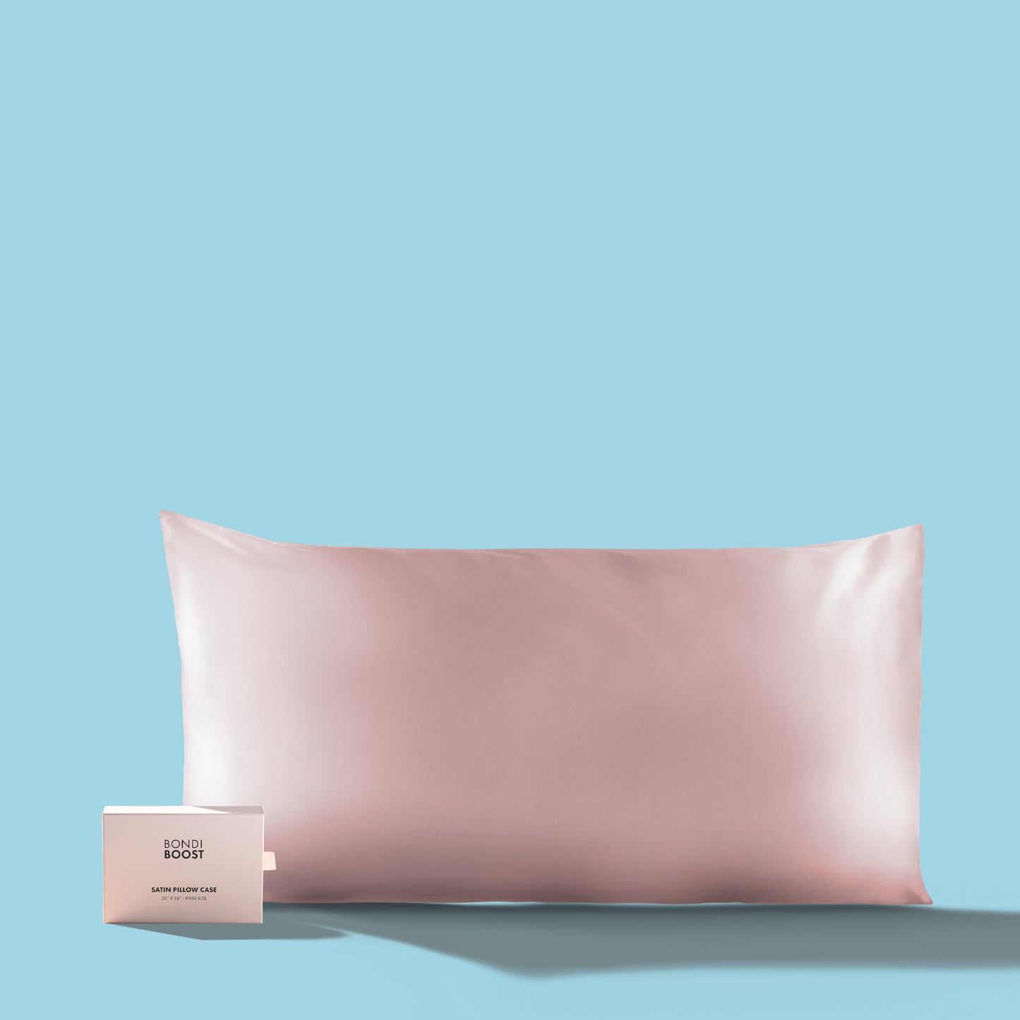 BLUSH SATIN PILLOWCASE- KING