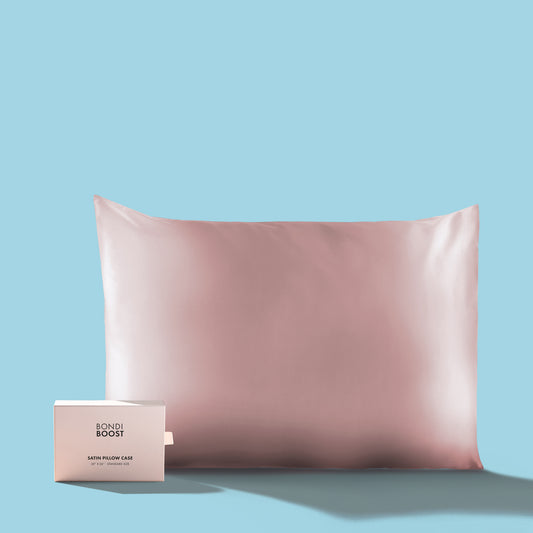 BLUSH SATIN PILLOWCASE- STANDARD