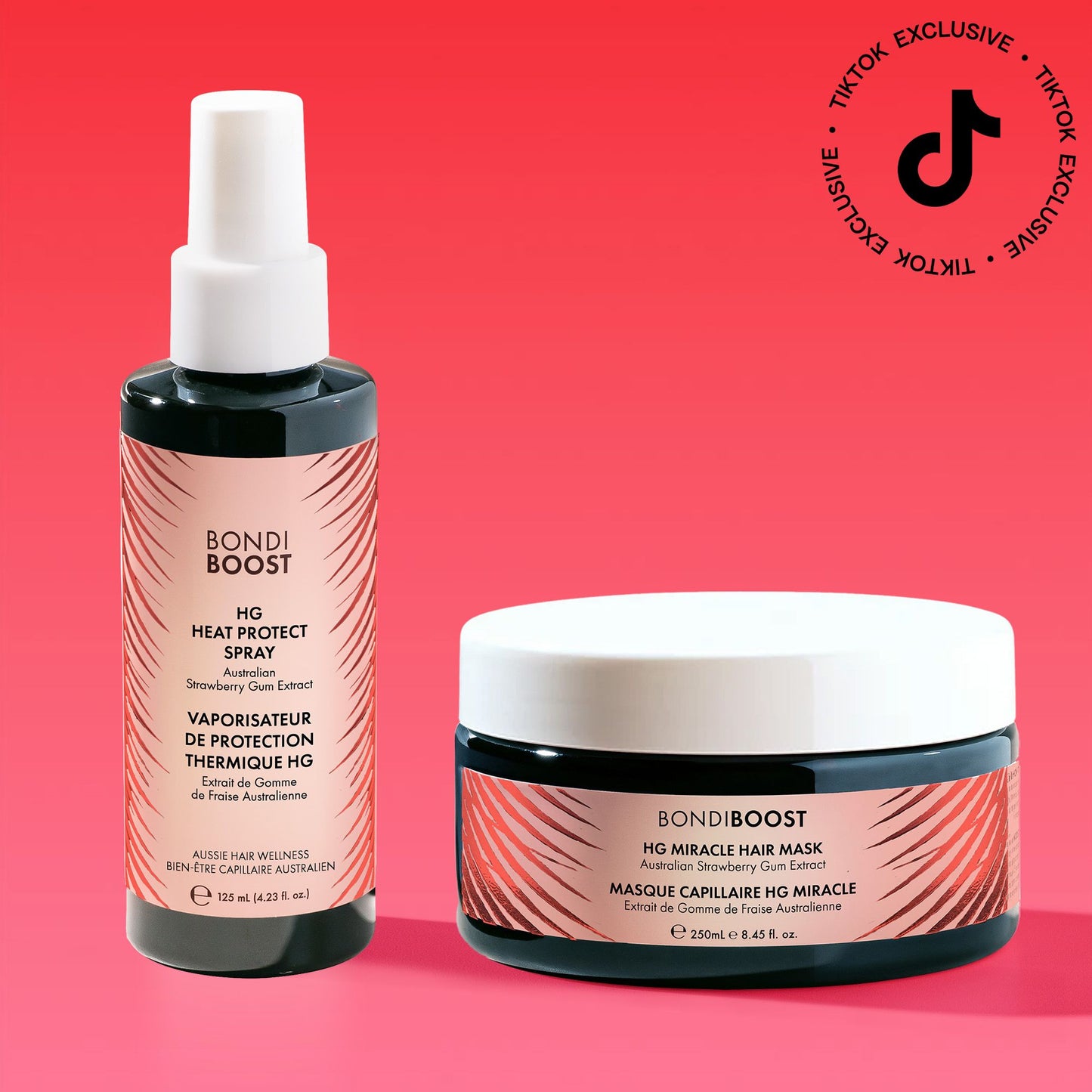 STRAWBERRY GUM HEAT PROTECT SPRAY & MIRACLE HAIR MASK - TIK TOK EXCLUSIVE