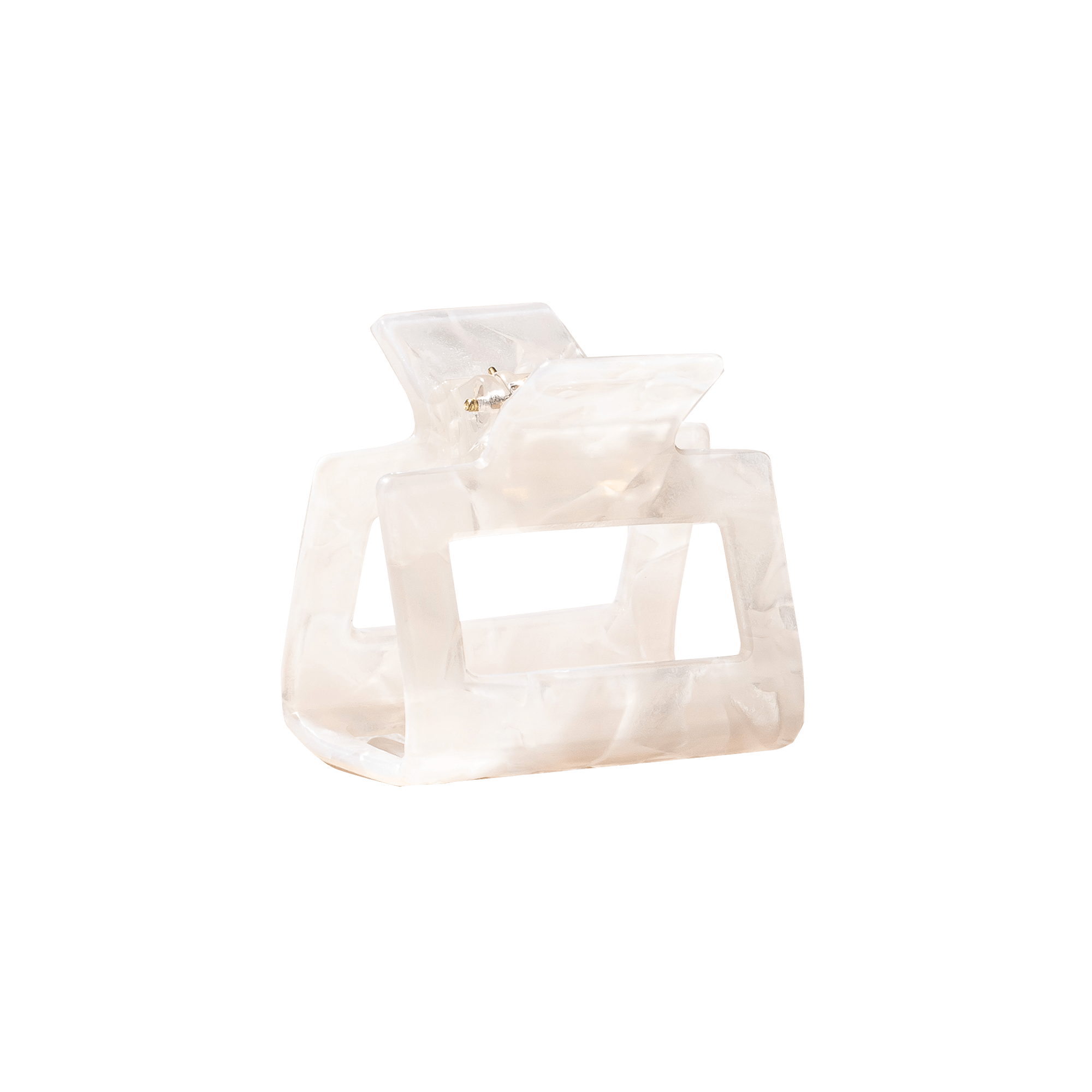 Shell Claw Clip Mini | White | BondiBoost – BondiBoost.com