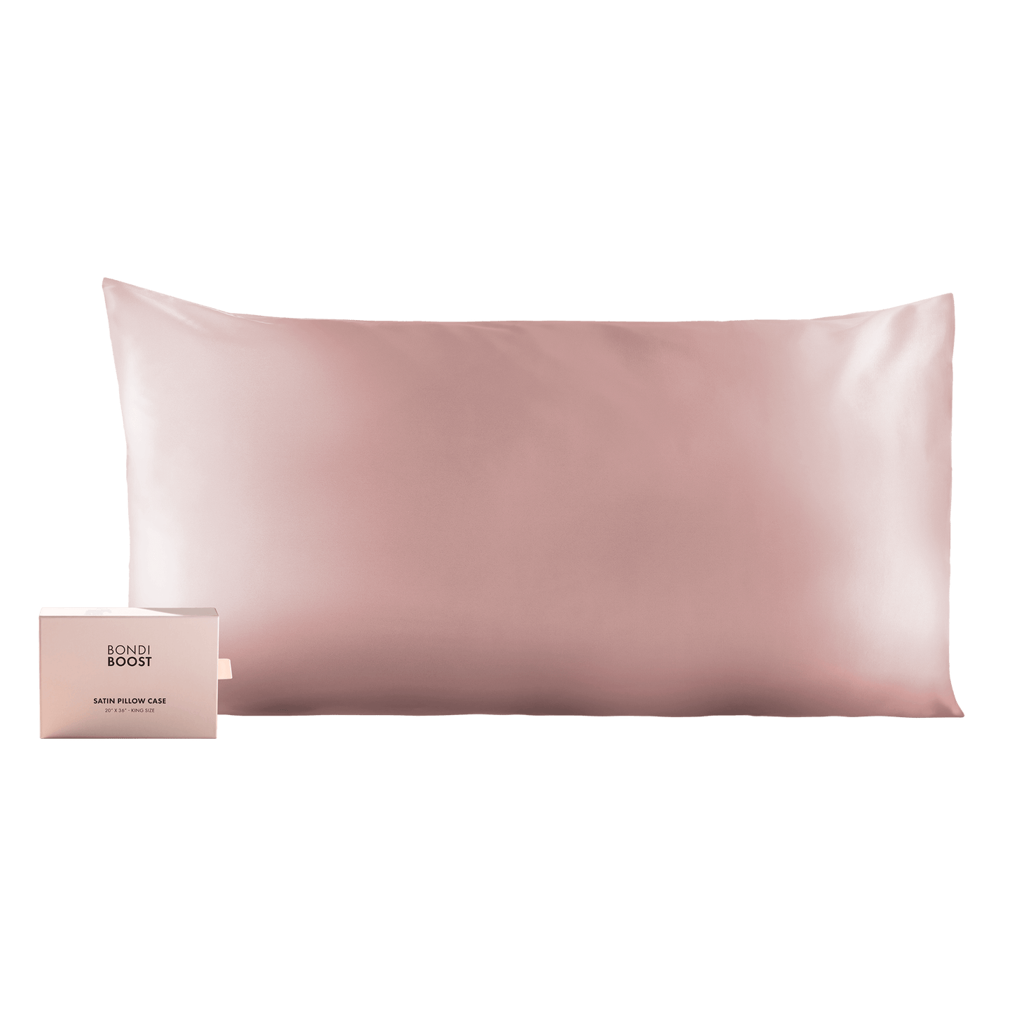 BLUSH SATIN PILLOWCASE- KING