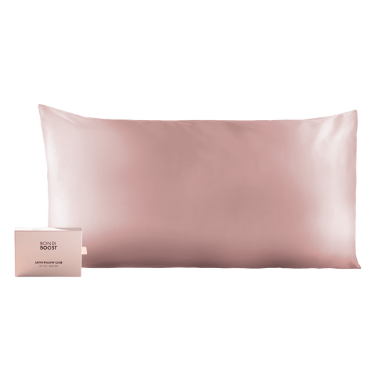 BLUSH SATIN PILLOWCASE- KING