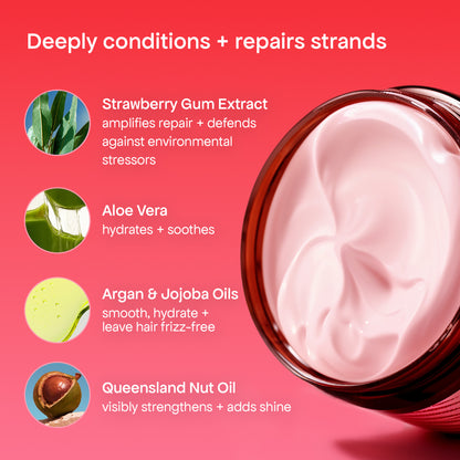 STRAWBERRY GUM MIRACLE HAIR MASK & LOCK DROPS -TIK TOK EXCLUSIVE