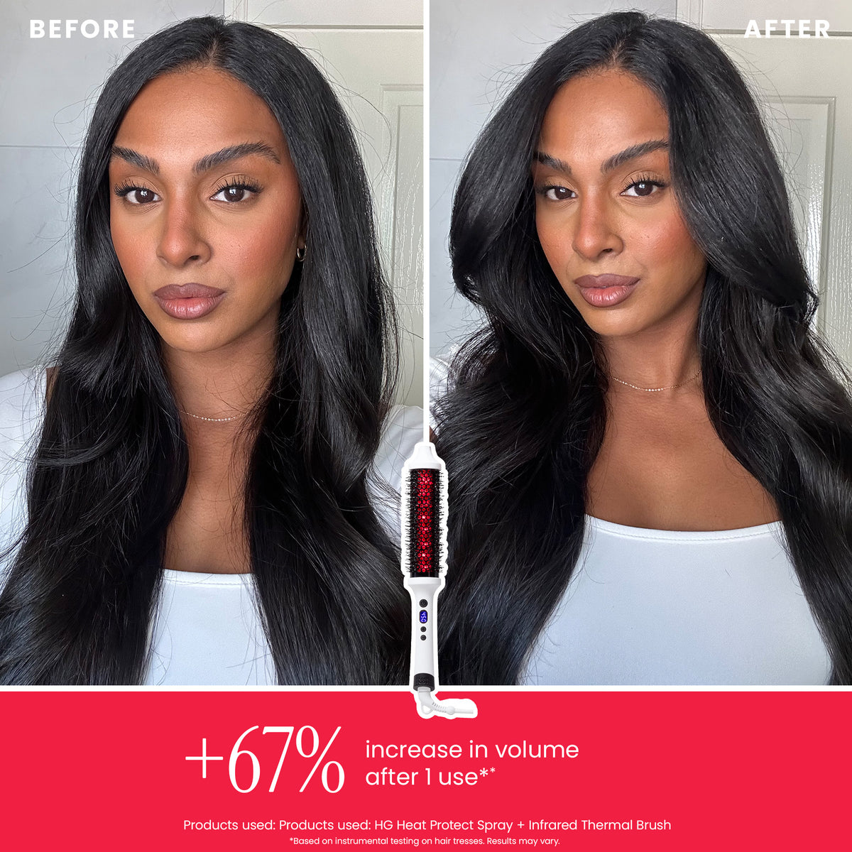 LONG BARREL INFRARED THERMAL BOUNCE BRUSH Bondi Boost