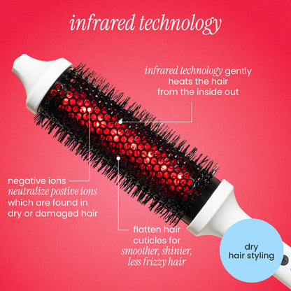 LONG BARREL INFRARED THERMAL BOUNCE BRUSH Bondi Boost