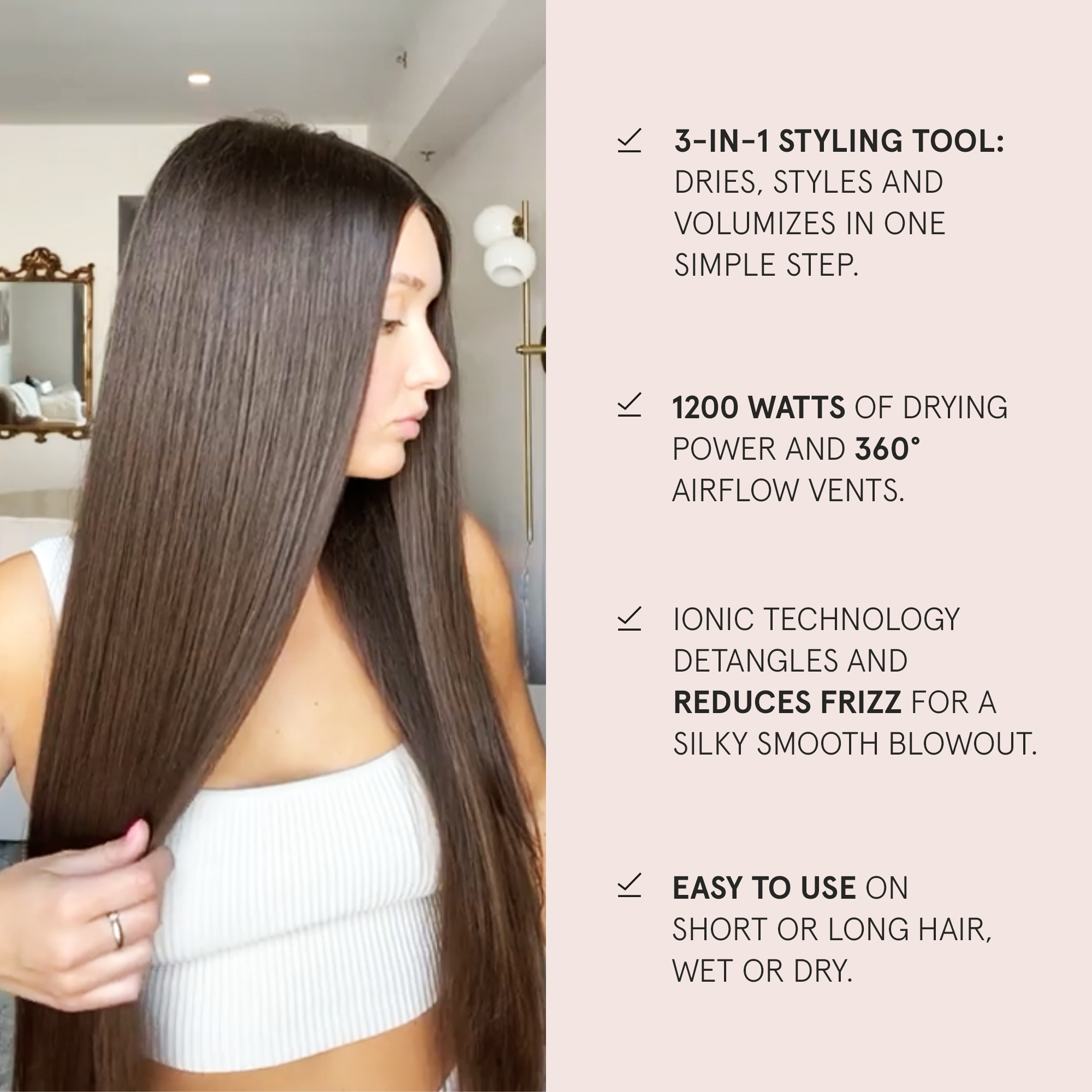 Best brush for sales straight blow dry