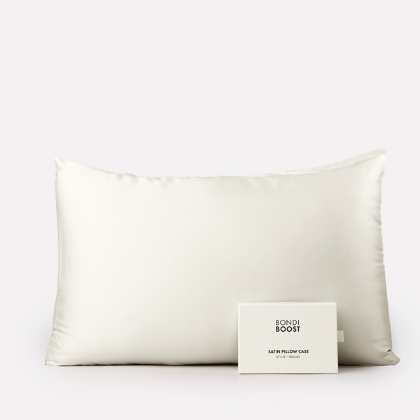 Ivory Satin Pillowcase - KING