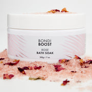 Rose Bath Soak Closed with Spill